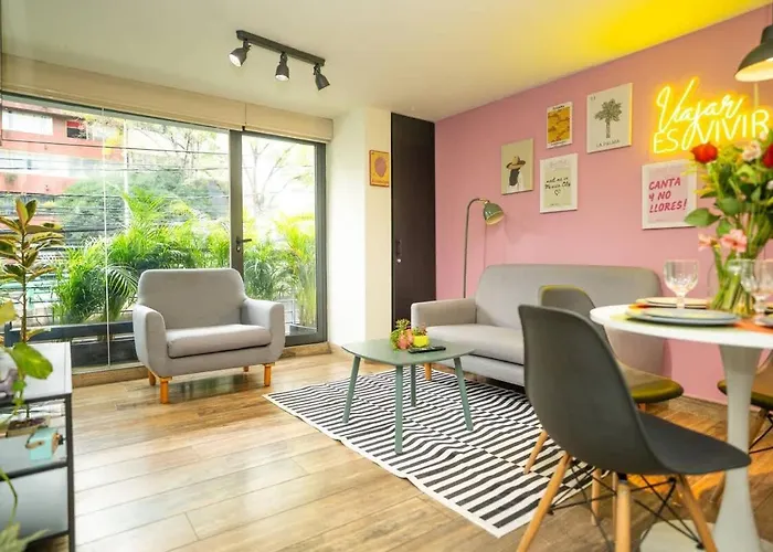 Apartment Stylish 2br-2ba Near Plaza De Toros Mexico City